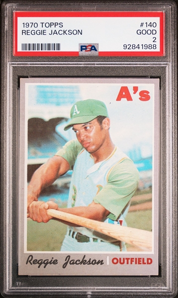 1970 Topps #140 Reggie Jackson PSA 2 (GOOD)